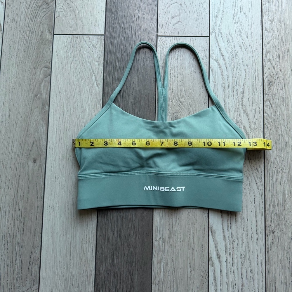 Minibeast Teal Sports Bra for Women - Picture 3 of 5